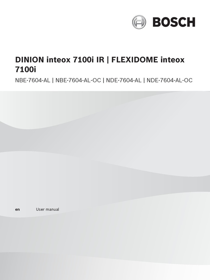Bosch DINION inteox 7100i IR User manual