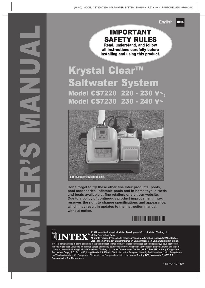 Intex Krystal Clear CS7220 owner's manual