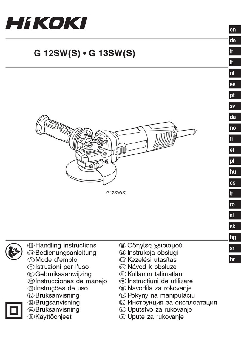 HIKOKI G 12SWS User manual HIKOKI G 12SWS User manual