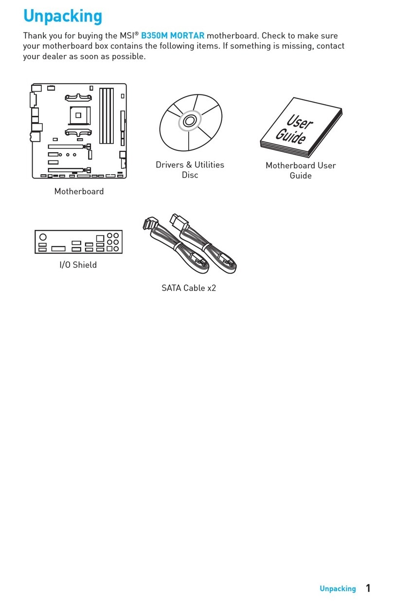 MSI B350M MORTAR User manual