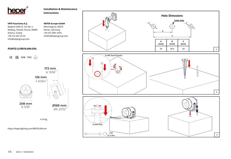 HEPER LF8018.694-EN Installation and operating instructions