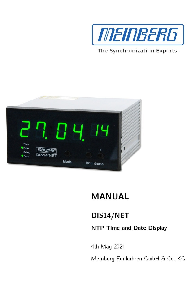 Meinberg DIS14/NET User manual