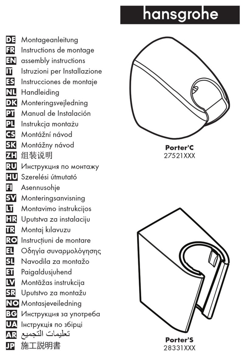Hans Grohe Porter'C 27521 Series Assembly instructions