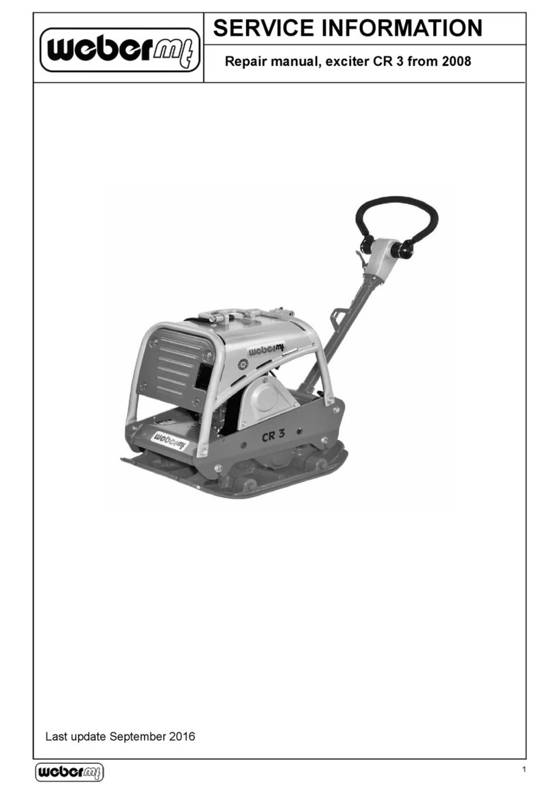 Weber mt CR 3 Operating and installation instructions Weber mt CR 3 Operating and installation instructions