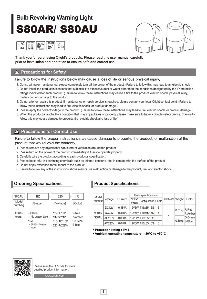 Qlightec S80AR User manual