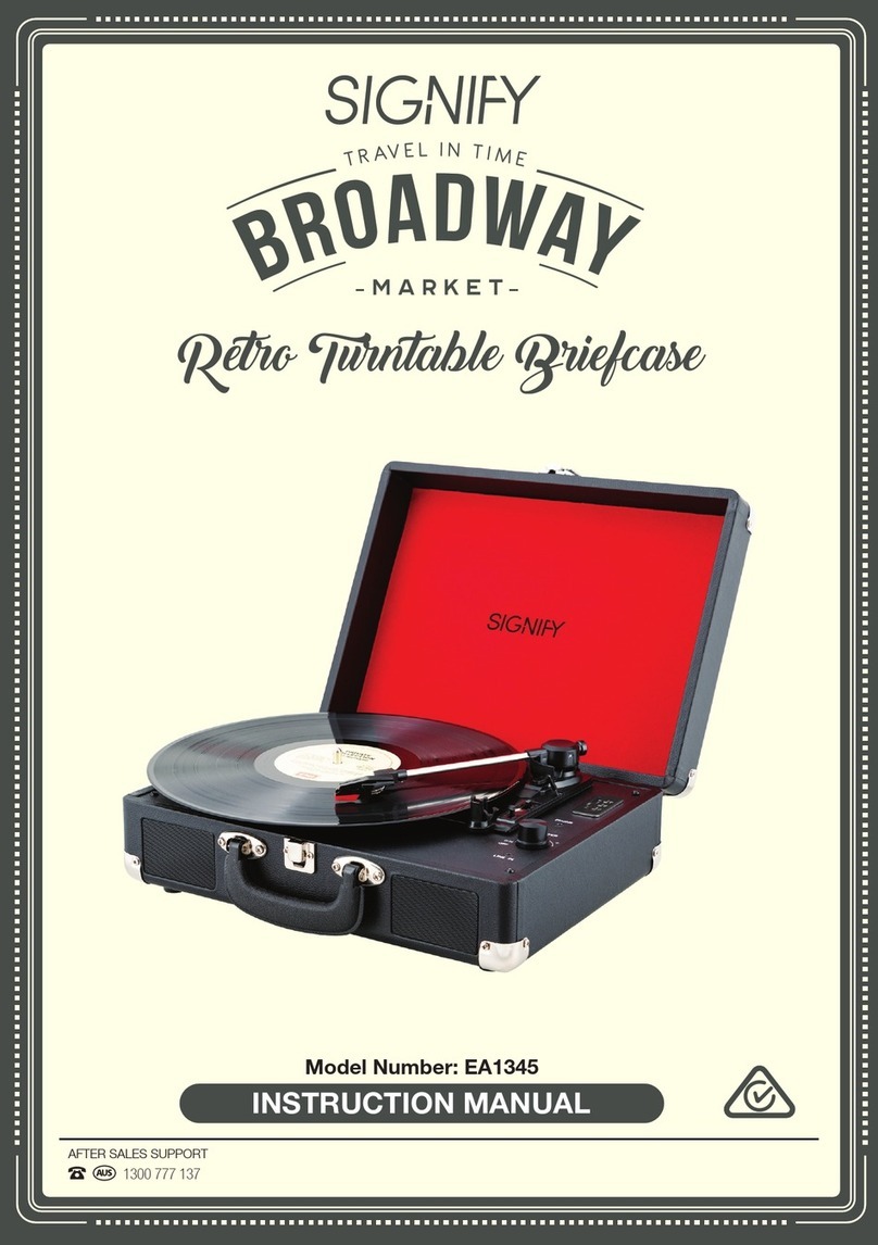 SIGNIFY BROADWAY EA1345 instruction manual