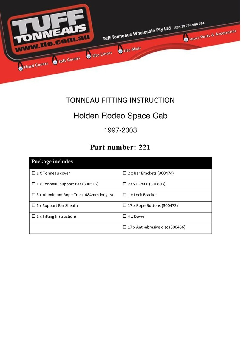 Tuff Tonneaus 221 FITTING INSTRUCTION