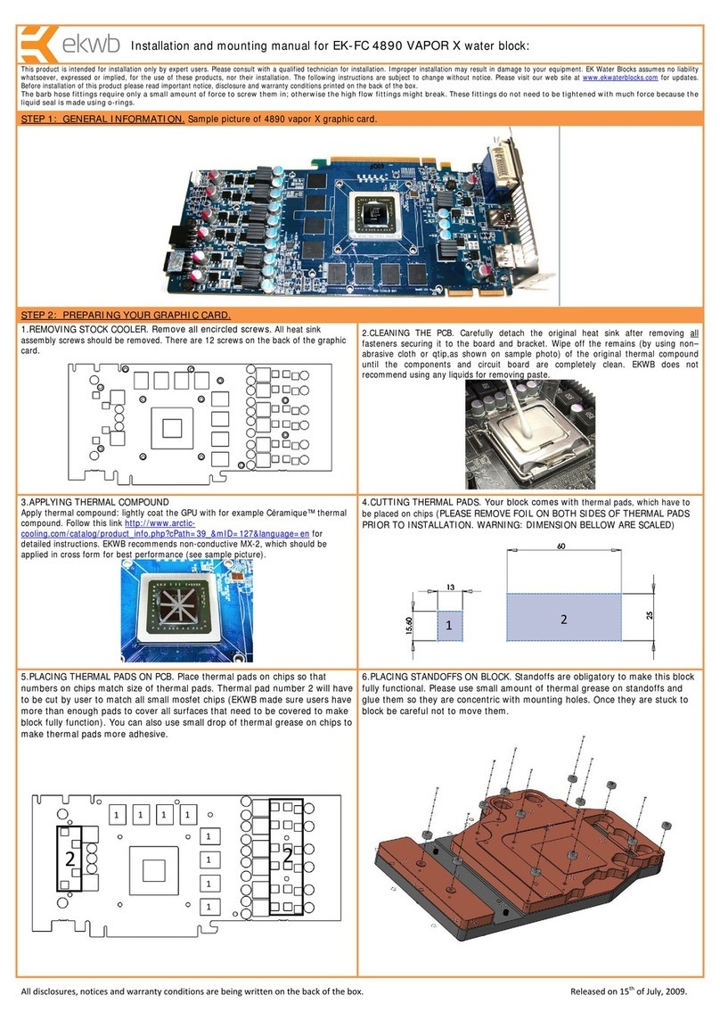 ekwb EK-FC 4890 VAPOR X Guide