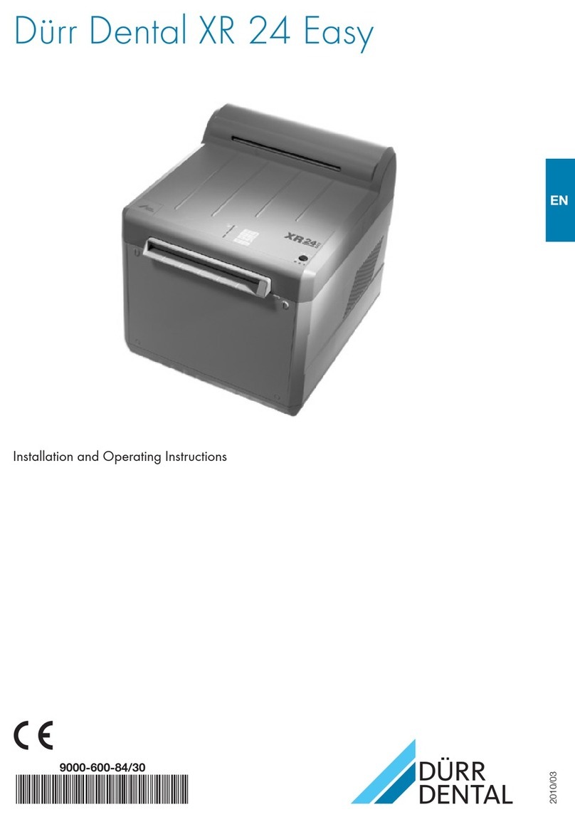 Dürr Dental XR 24 Easy Installation and operating instructions