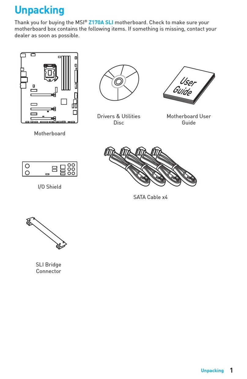 MSI Z170A SLI User manual MSI Z170A SLI User manual