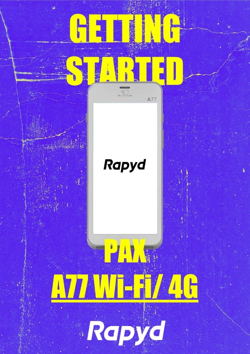 PAX A77 User manual
