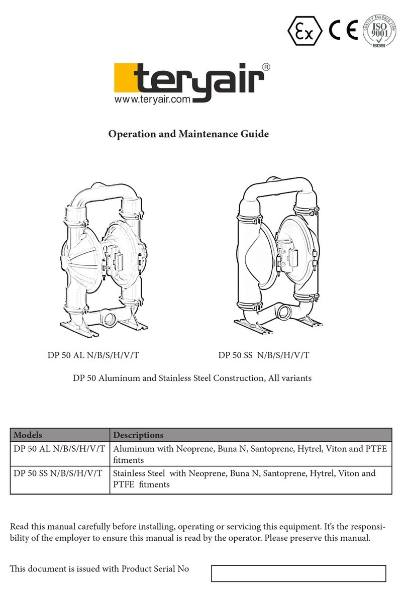 Teryair DP 50 AL N Operation and maintenance guide