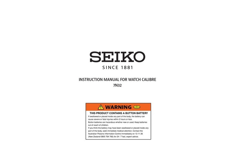 Seiko 7N32 User manual