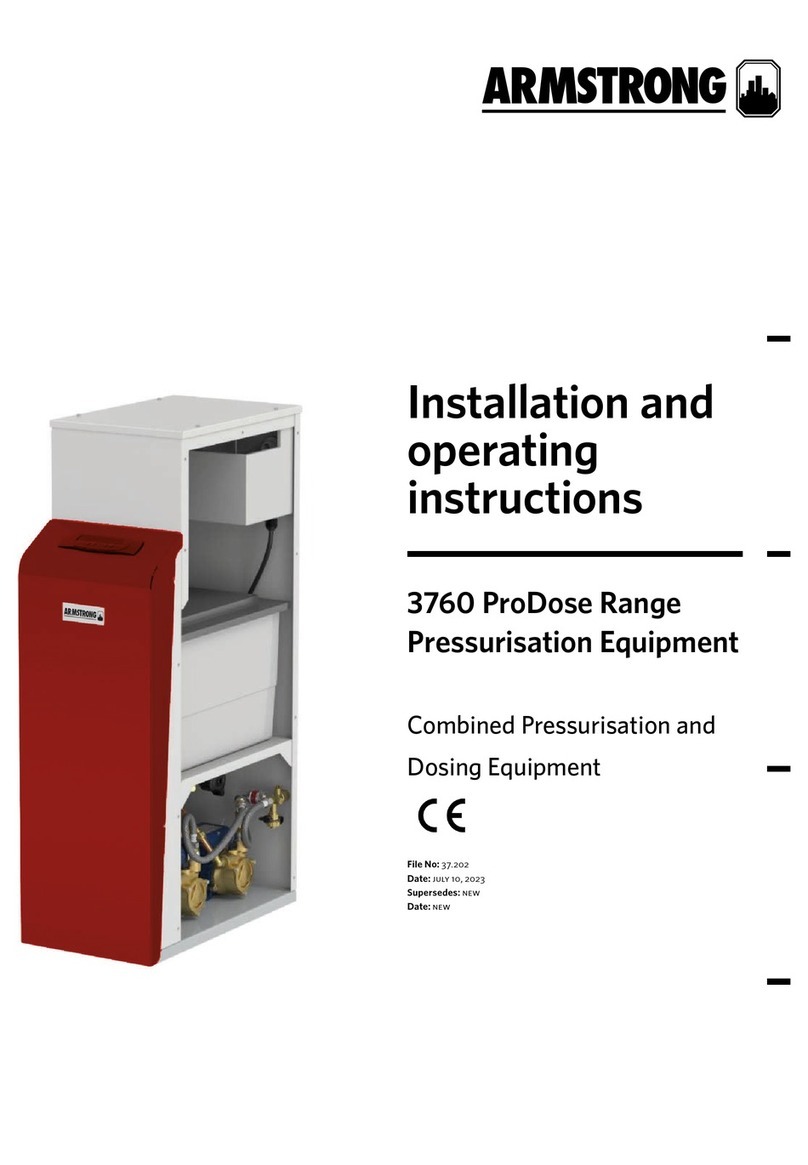 Armstrong 3760 ProDose Series Installation and operating instructions Armstrong 3760 ProDose Series Installation and operating instructions