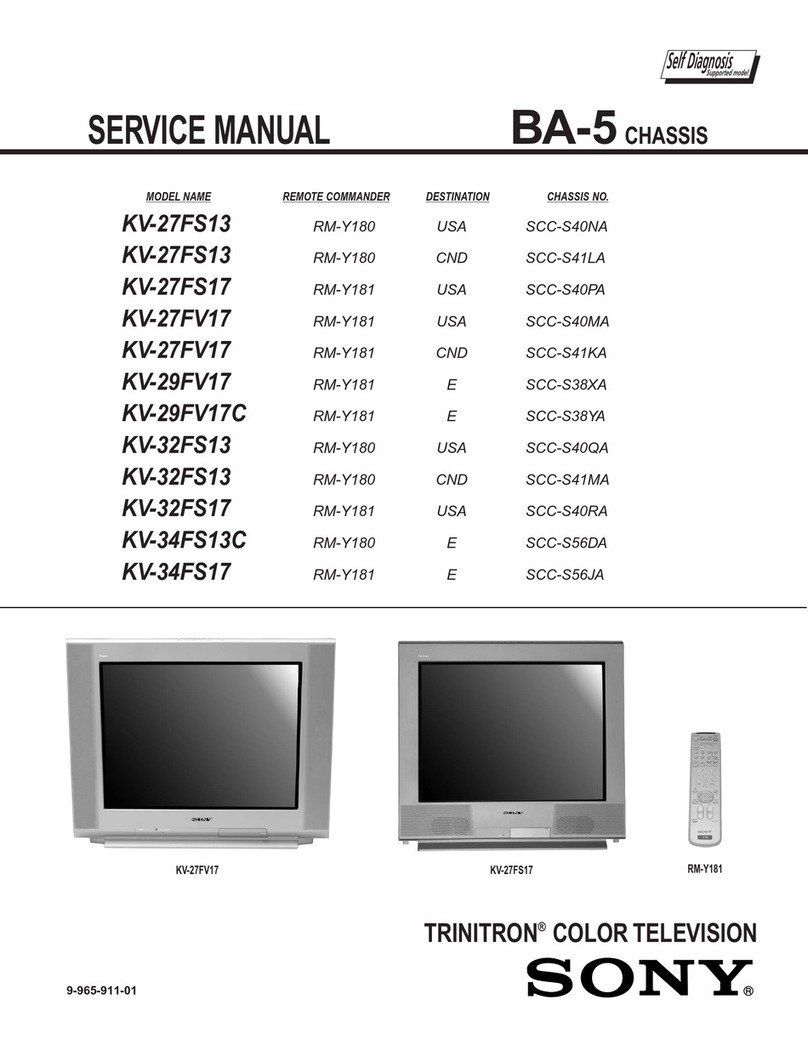 Sony Wega Trinitron KV-27FS13 User manual