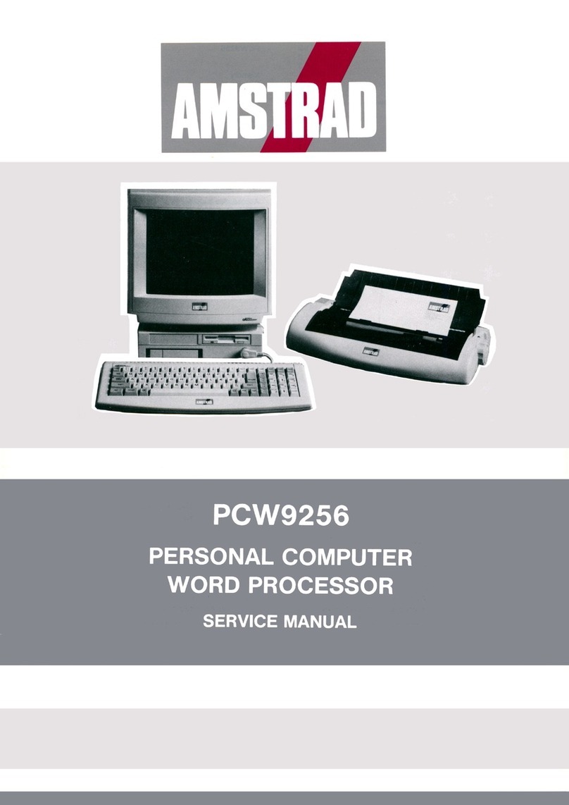 AMSTRAD PCW9256 Service manual