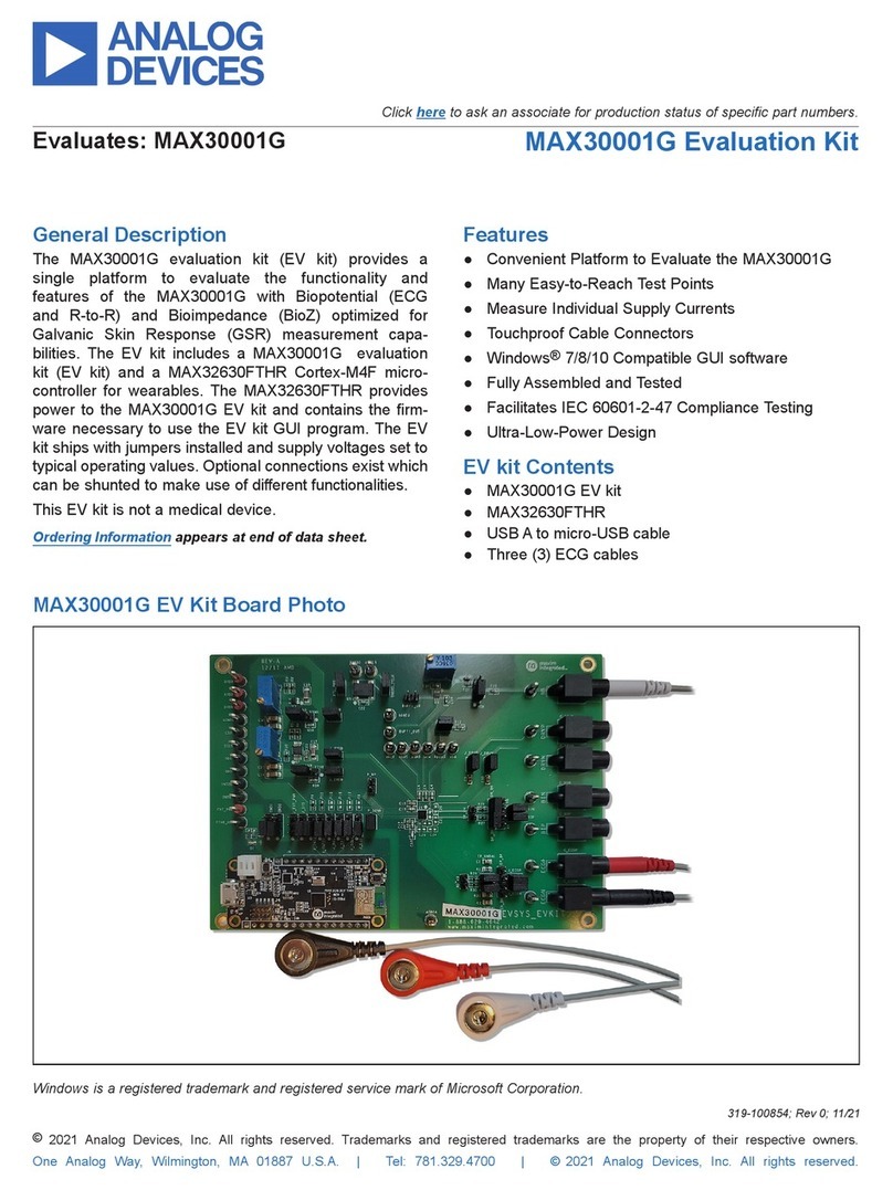 Analog Devices MAX30001G User manual