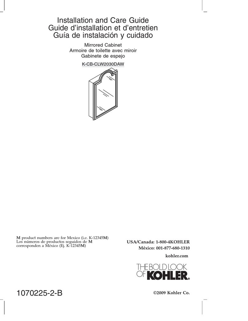 Kohler K-CB-CLW2030DAW Assembly instructions