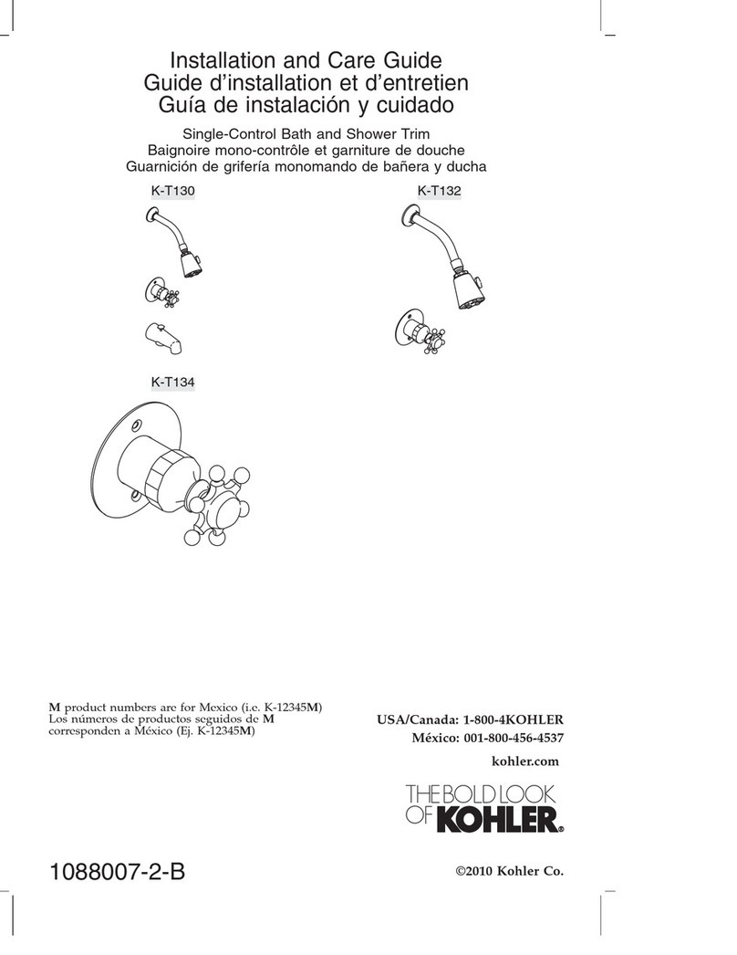 Kohler K-T130 Assembly instructions