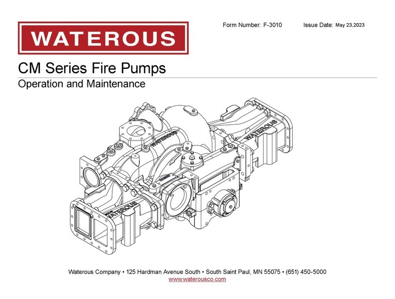 Waterous CM Series Operation and maintenance manua