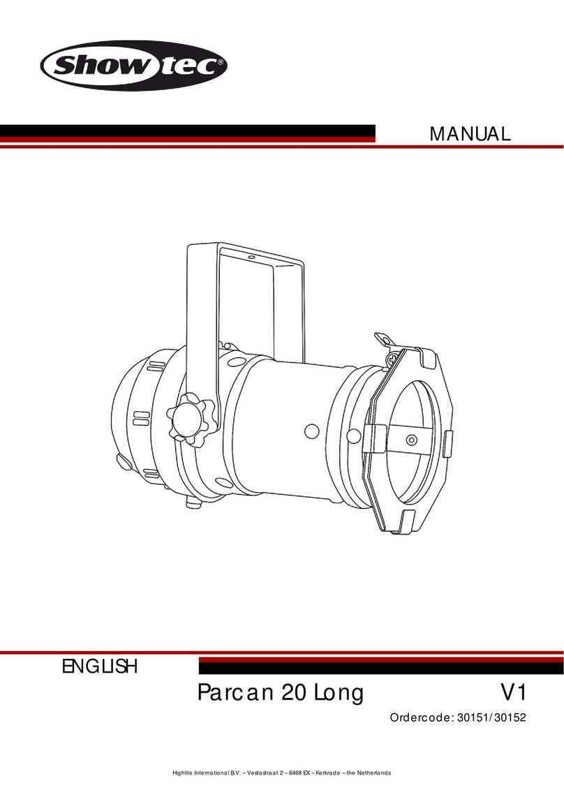 Show Tec Parcan 20 Long V1 User manual