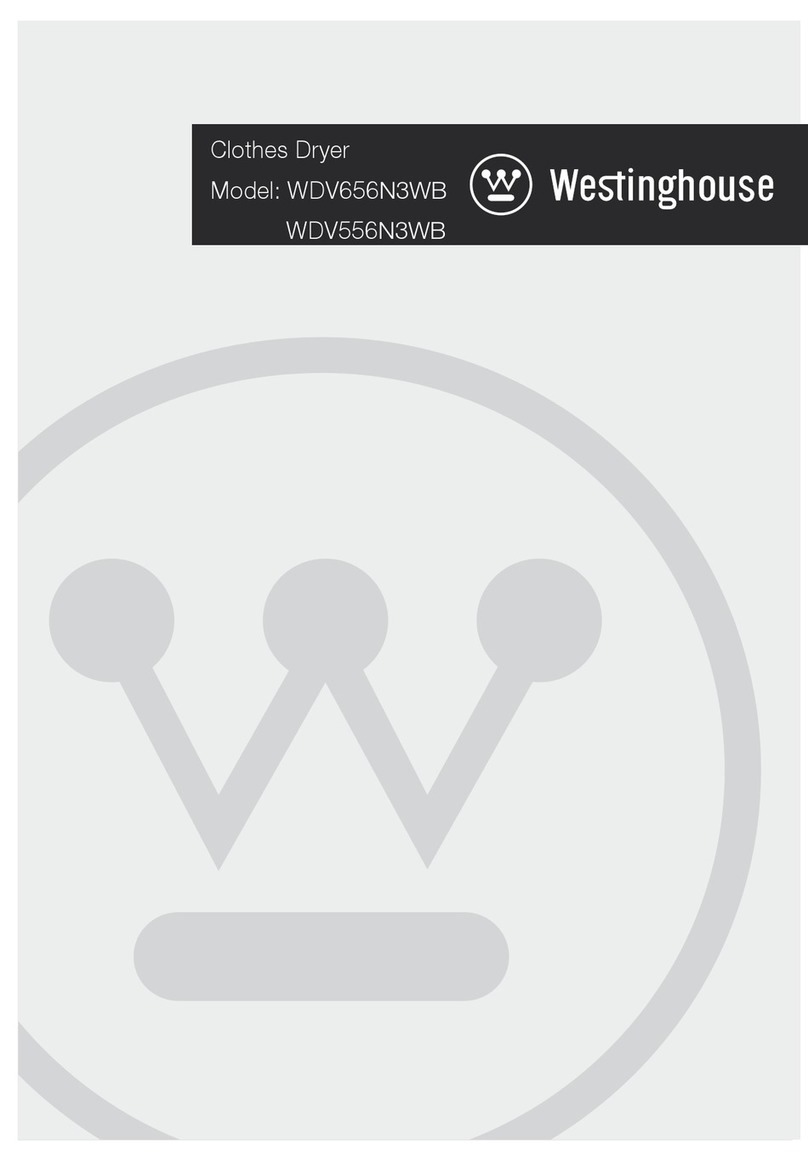 Westinghouse WDV656N3WB User manual Westinghouse WDV656N3WB User manual