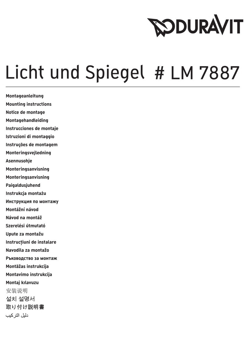 DURAVIT LM 7887 User manual DURAVIT LM 7887 User manual