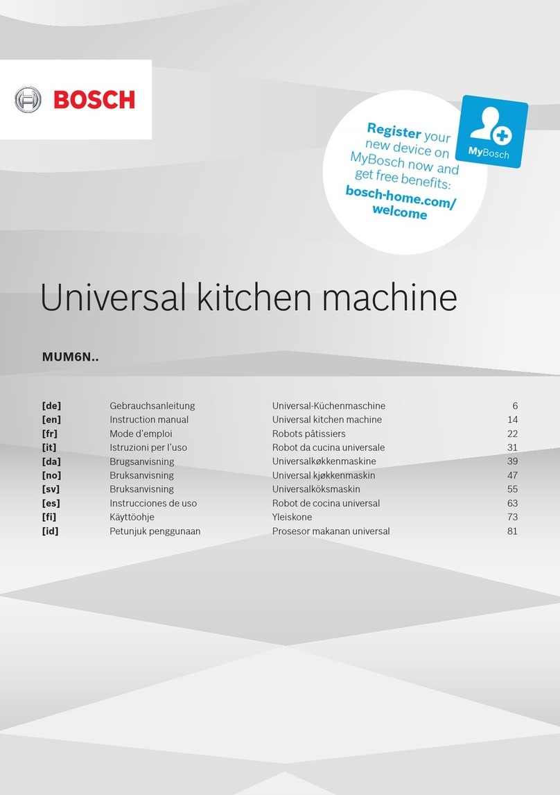Bosch MUM6N11 Series User manual