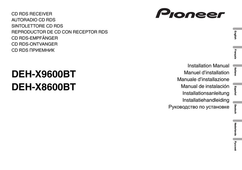 Pioneer DEH-X8600BT User manual