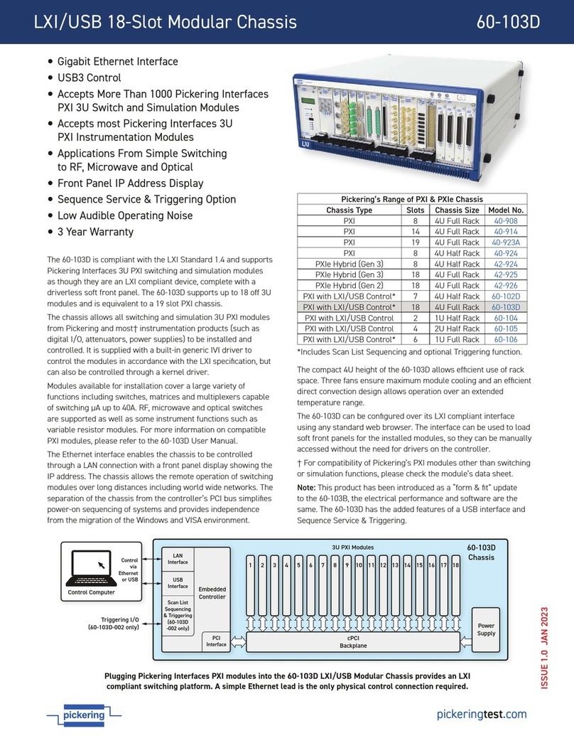Pickering 60-103D User manual