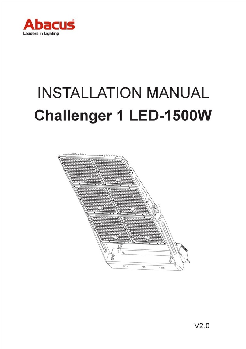 ABACUS Challenger 1 LED-1500W installation manual