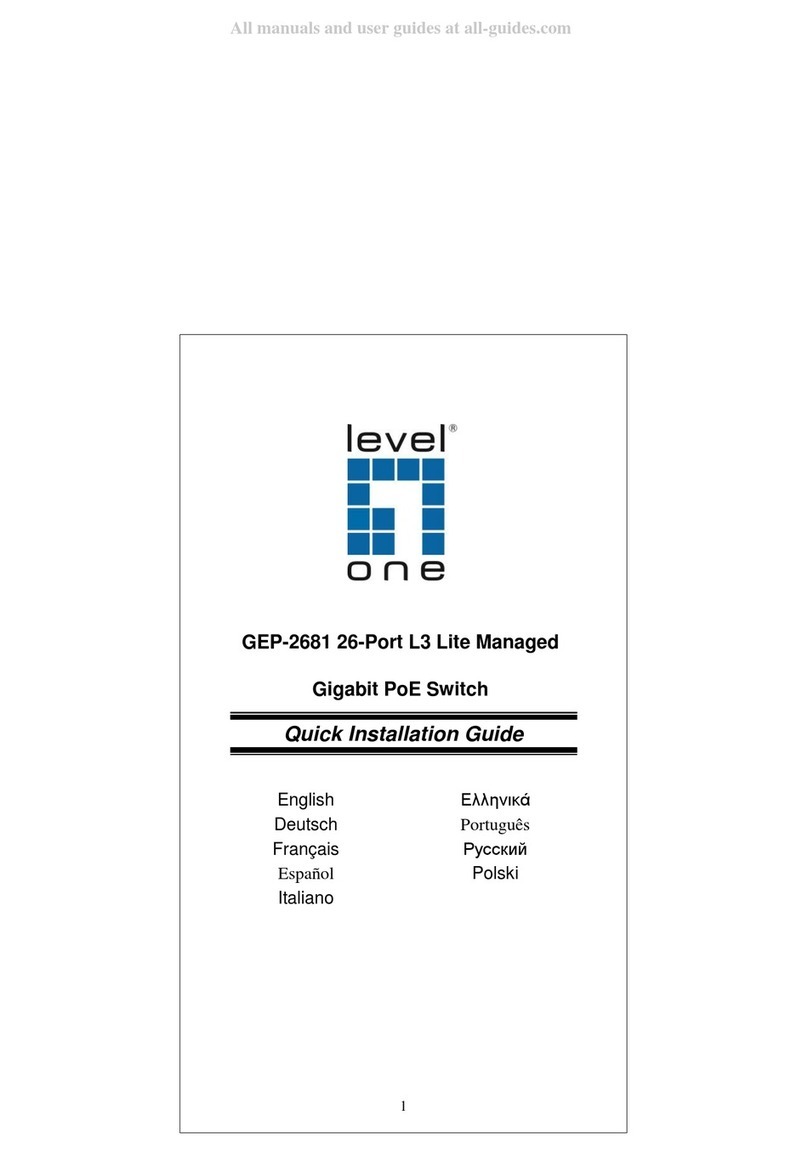 LevelOne GEP-2681 User manual