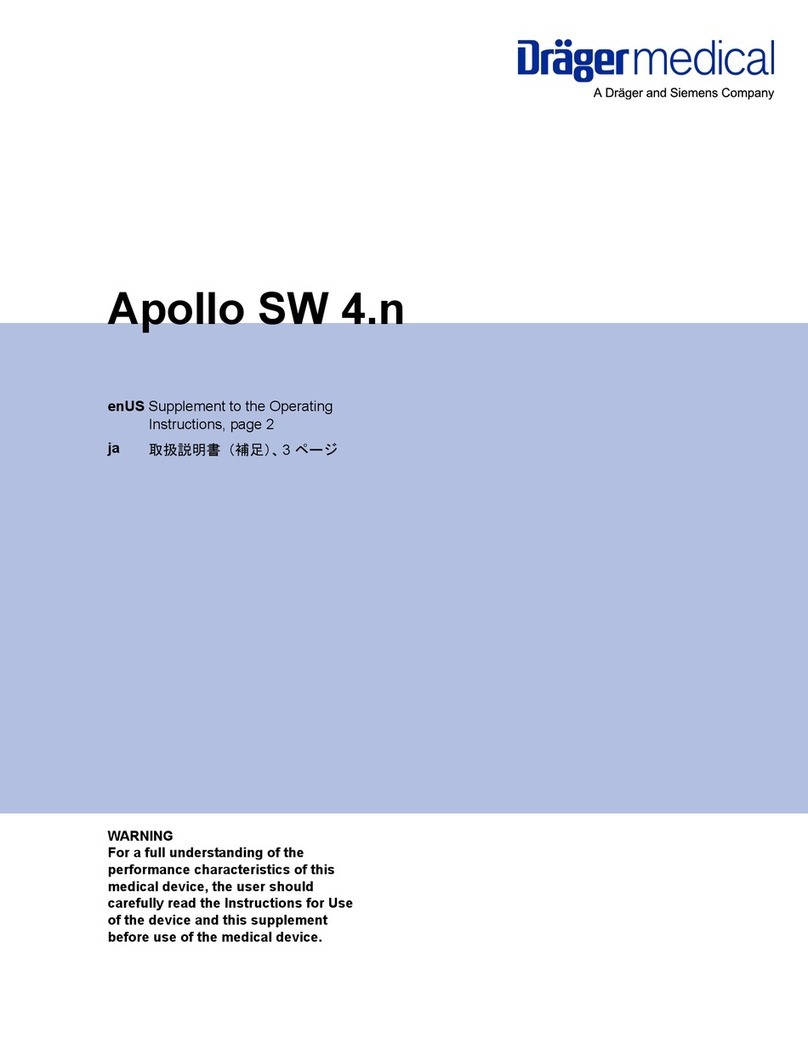 Siemens Drager medical Apollo SW 4.n Operating instructions