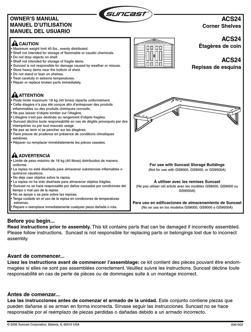 Suncast ACS24 User manual