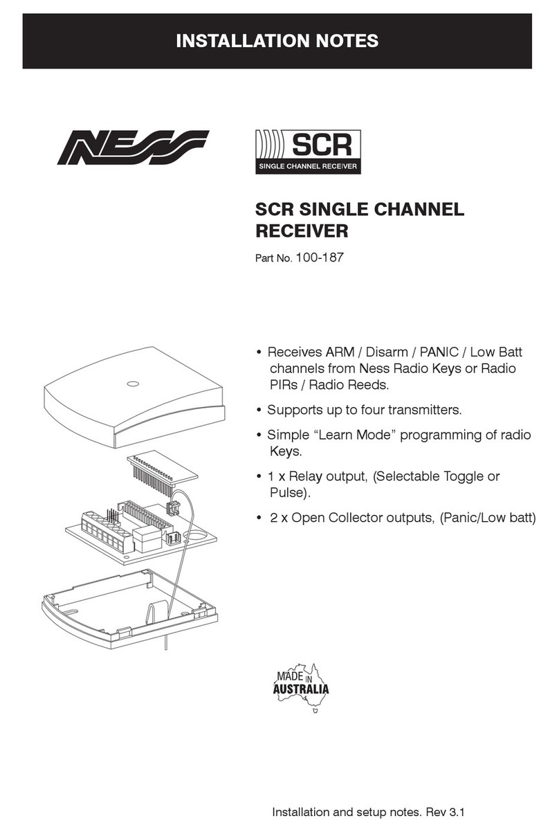 Ness SCR Installation notes