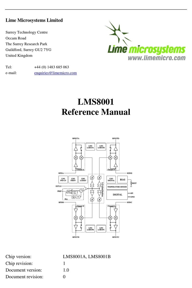 Lime Microsystems LMS8001 User manual