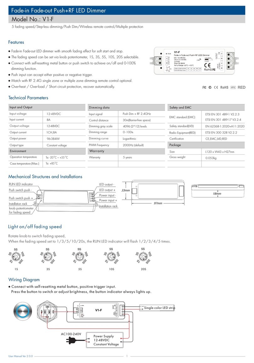 SKYDANCE V1-F quick start guide
