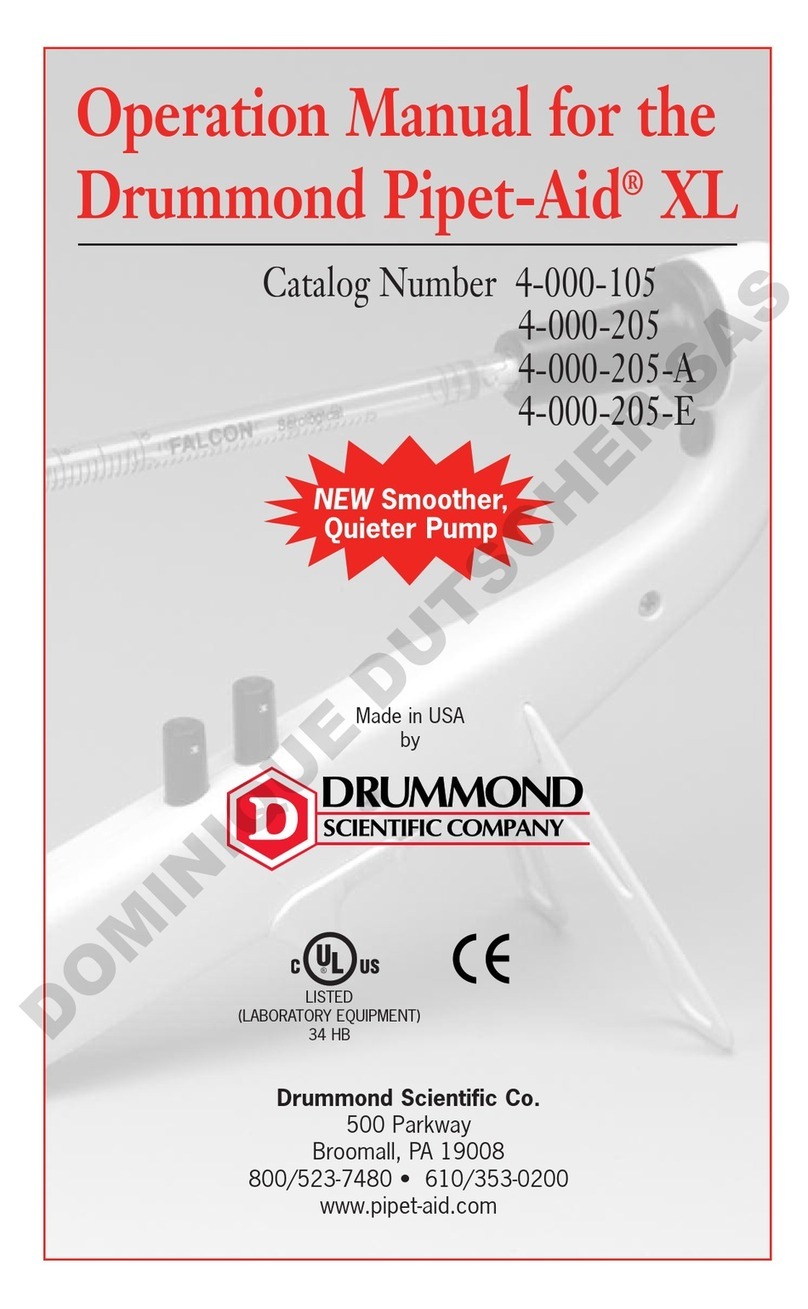 Drummond Pipet-Aid XL 4-000-105 Operation manual