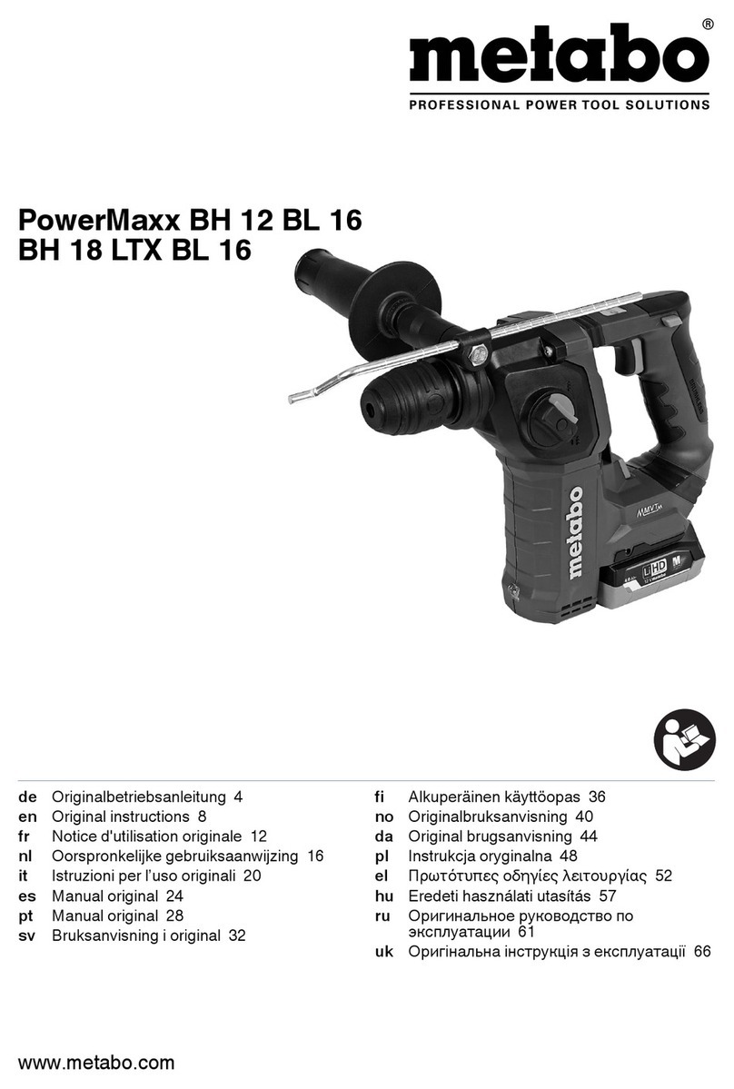 Metabo PowerMaxx BH 12 BL 16 Original instructions