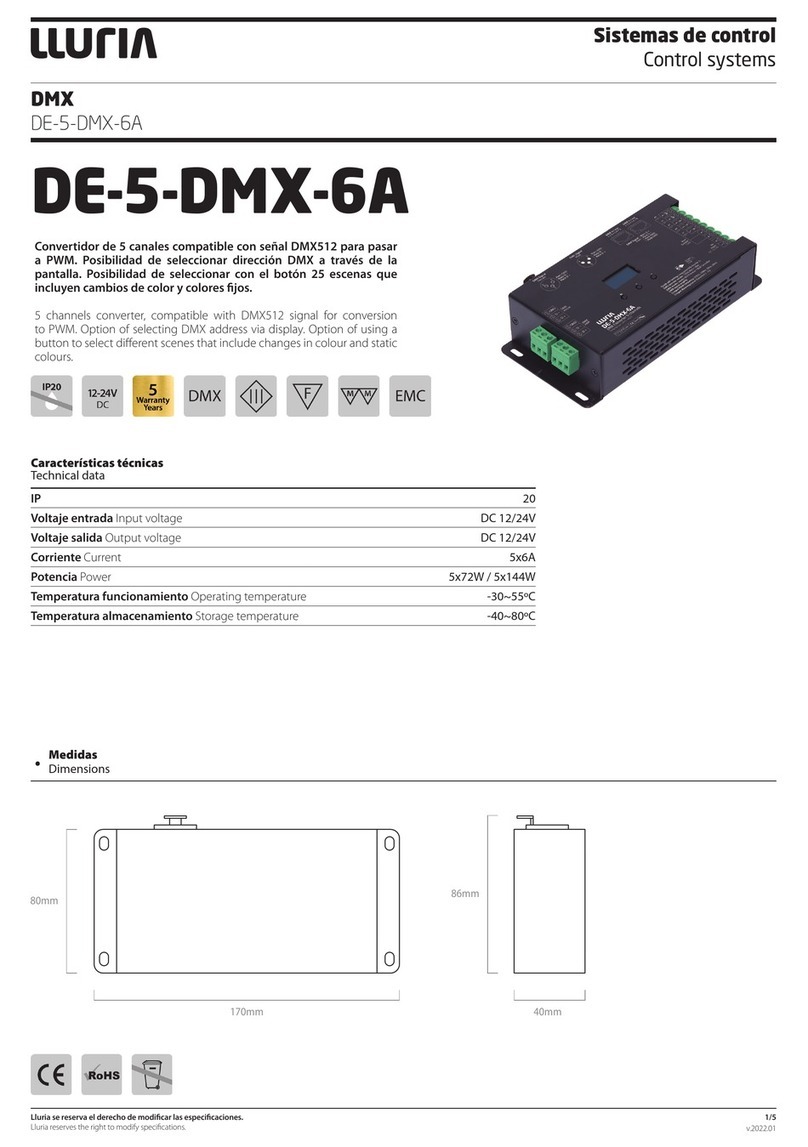 LLURIA DE-5-DMX-6A User manual