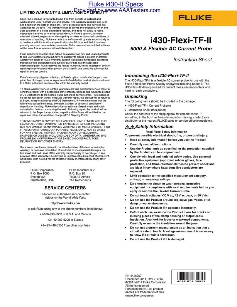 Fluke i430-Flexi-TF-II User manual
