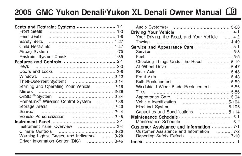 Cadillac GMC Yukon Denali 2005 User manual Cadillac GMC Yukon Denali 2005 User manual