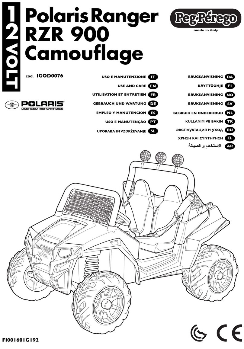 Peg-Perego PolarisRanger RZR 900 Camouflage Installation instructions
