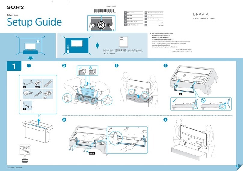 Sony BRAVIA KD-49X7500E User manual