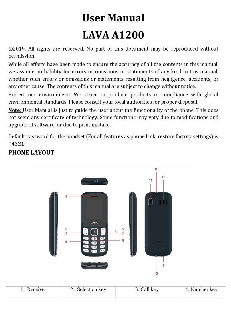 Lava A1200 user manual