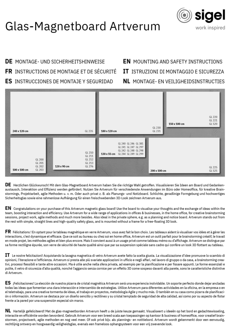 Sigel GL 381 Mounting and safety instructions Sigel GL 381 Mounting and safety instructions