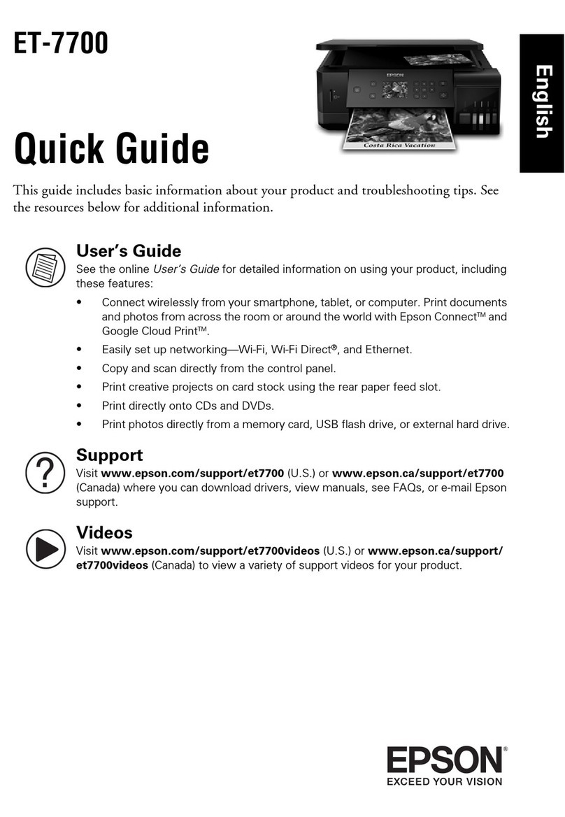 Epson ET-7700 User manual