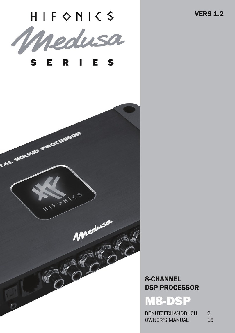 Hifonics M8-DSP owner's manual