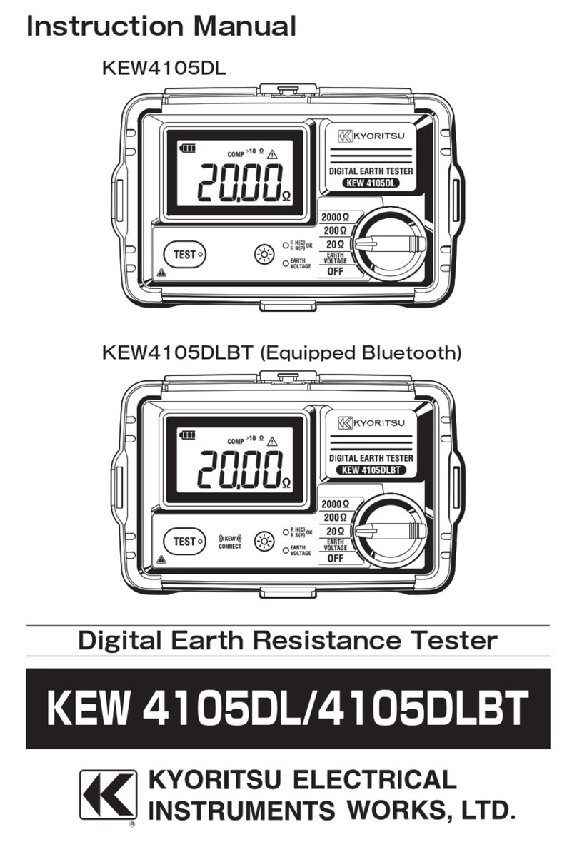 Kyoritsu Electrical Instruments Works, Ltd. KEW4105DLBT instruction manual