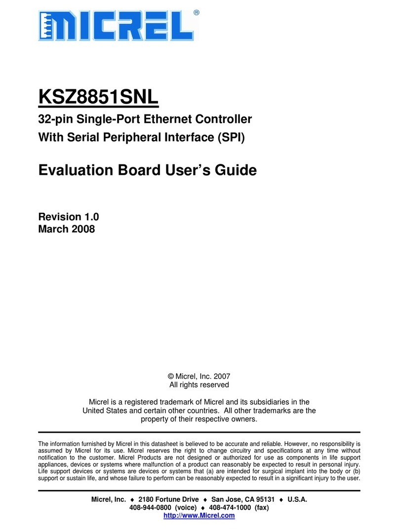 Micrel KSZ8851SNL user guide